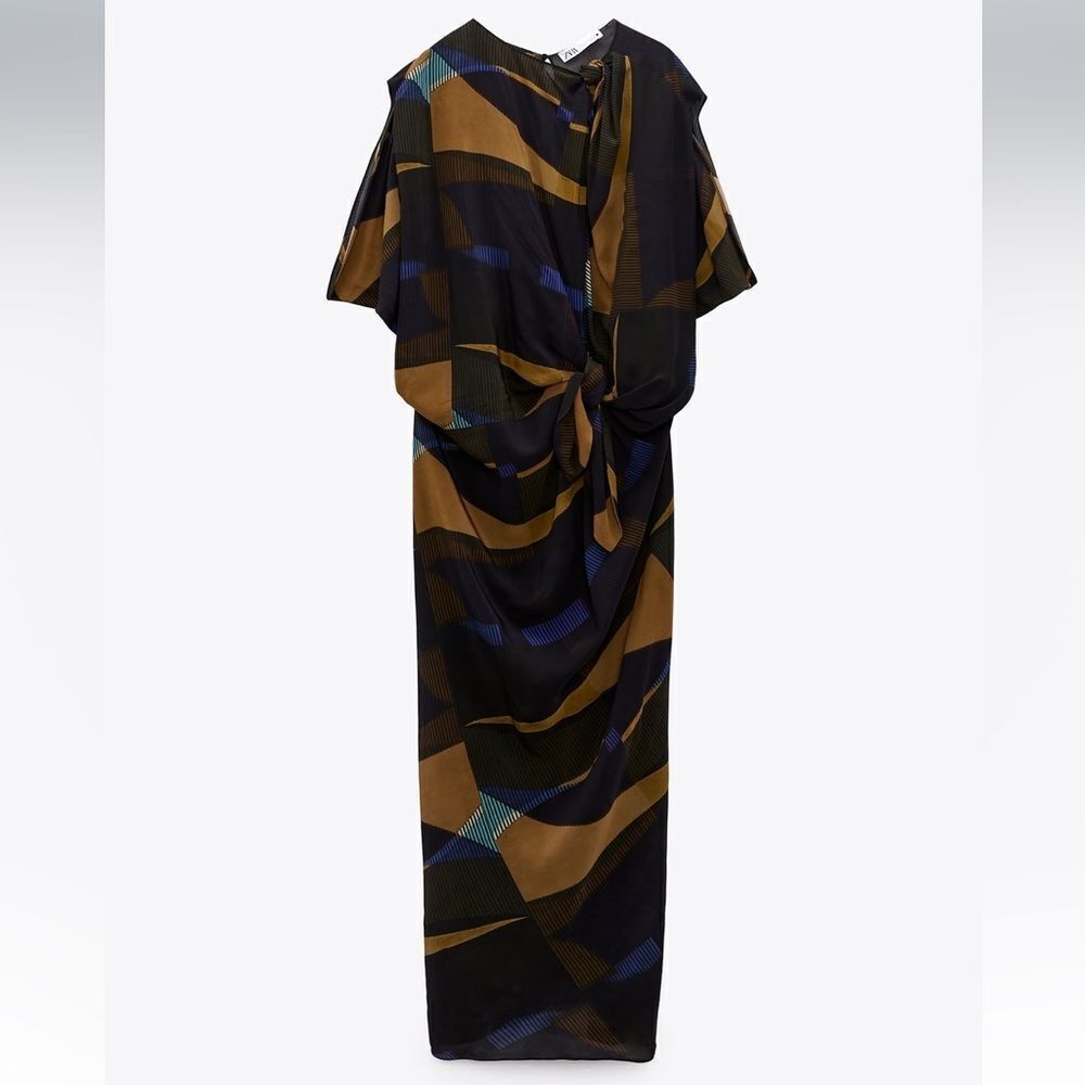 Zara limited edition draped dress NWT - Picture 2 of 7